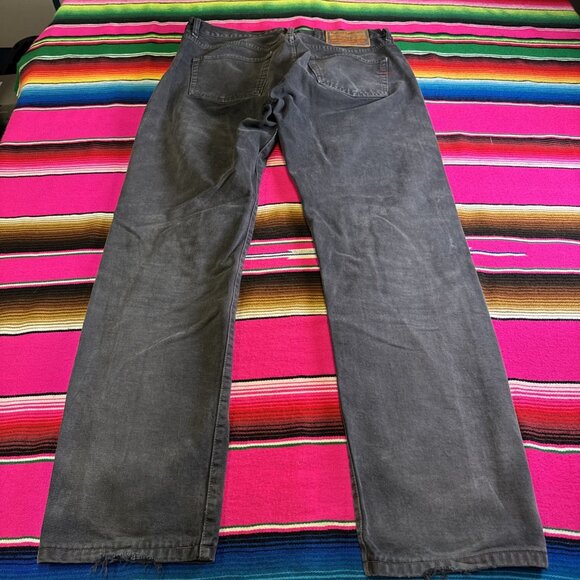 VTG Diesel Jeans Mens 36; Fit 33x32 Grey Black Straight Leg Button Fly Italy - Picture 3 of 14